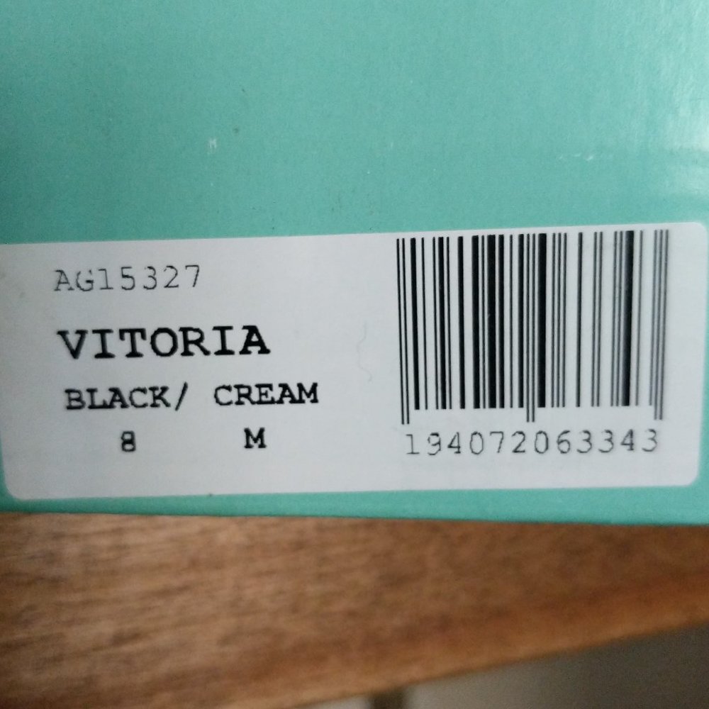 ANDREW GELLER VITORIA BLACK/CREAM FAUX SNAKE